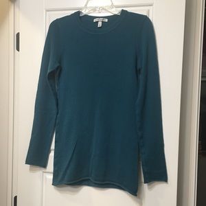Autumn Cashmere tunic, jade green